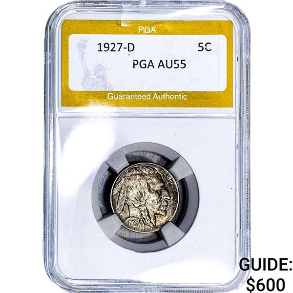 1927-D Buffalo Nickel PGA AU55