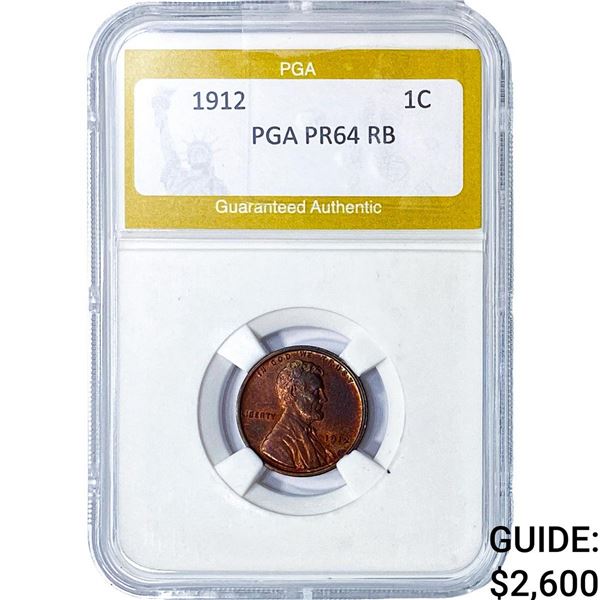 1912 Wheat Cent PGA PR64 RB