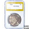 Image 1 : 1928 Silver Peace Dollar PGA MS64