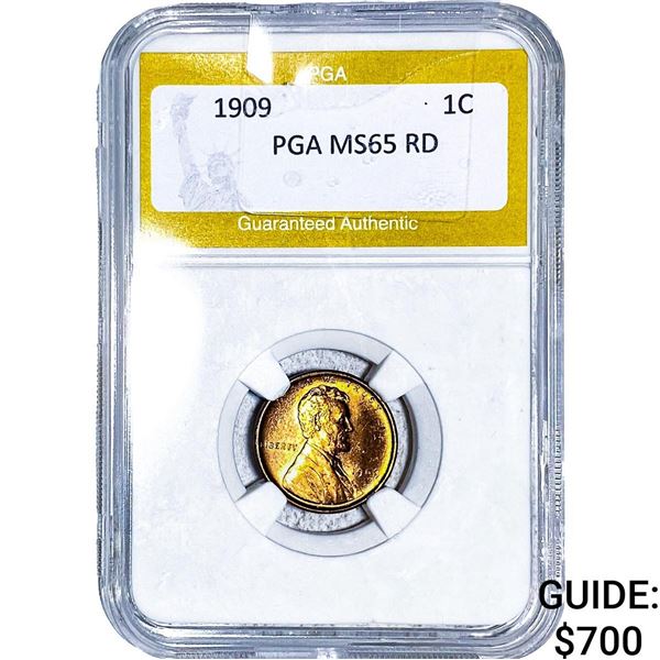 1909 Wheat Cent PGA MS65 RD