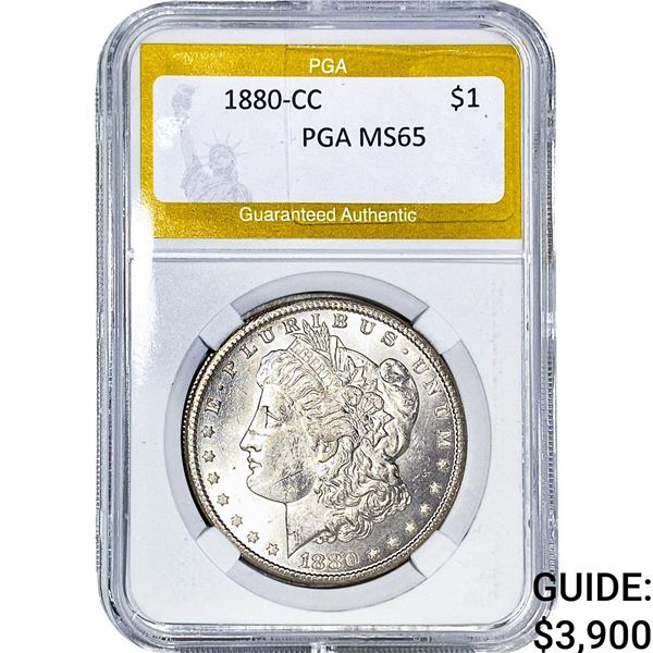 1880-CC Morgan Silver Dollar PGA MS65