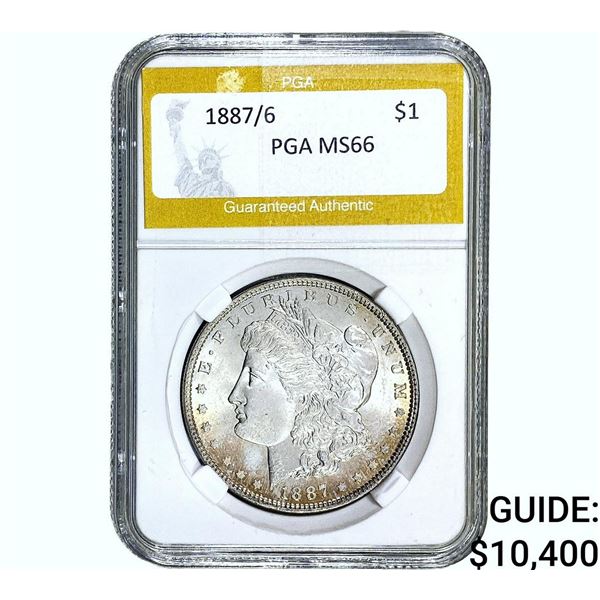 1887/6 Morgan Silver Dollar PGA MS66