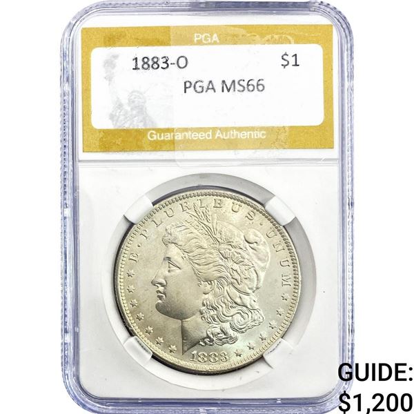 1883-O Morgan Silver Dollar PGA MS66