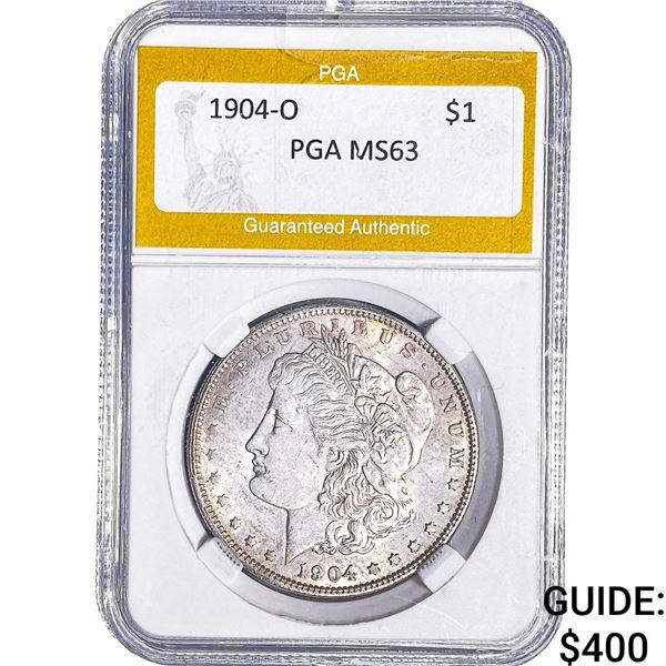 1904-O Morgan Silver Dollar PGA MS63
