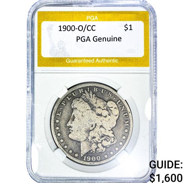 1900-O/CC Morgan Silver Dollar PGA Genuine