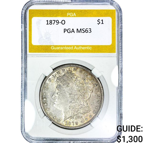 1879-O Morgan Silver Dollar PGA MS63