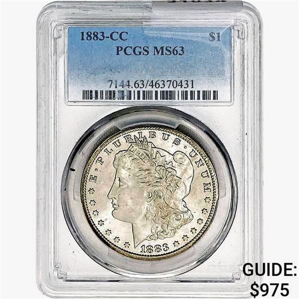 1883-CC Morgan Silver Dollar PCGS MS63