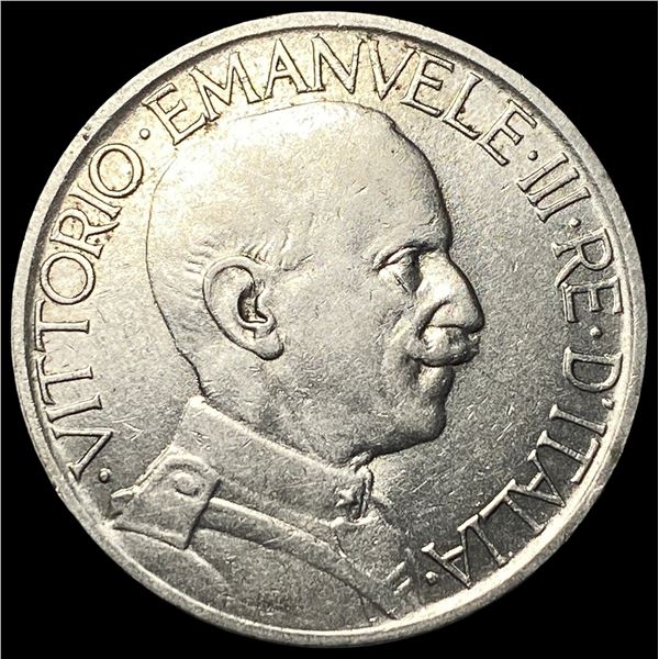 1924R Italy Vittorio Emanuele II Nickel 2 Lire