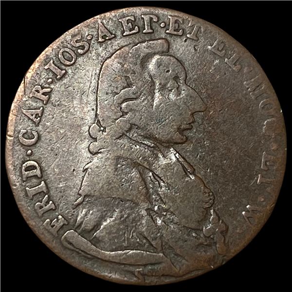 1796 German States Maniz Copper 1/4 Kreutzer