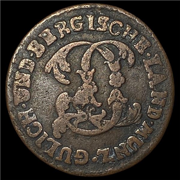 1785PR German States Julich-Berg Copper 1/4 Stater