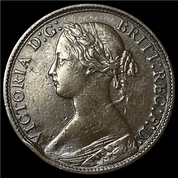 1860 Great Britain Bronze 1 Farthing