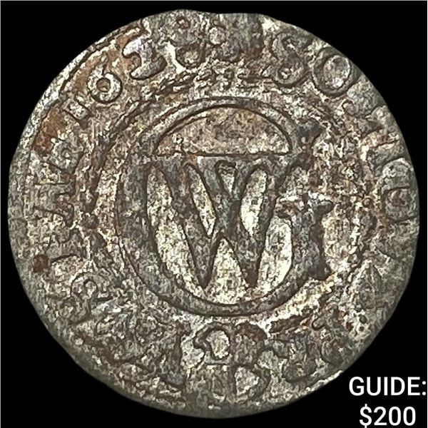 1628 German States Brandenburg Silver Solidus