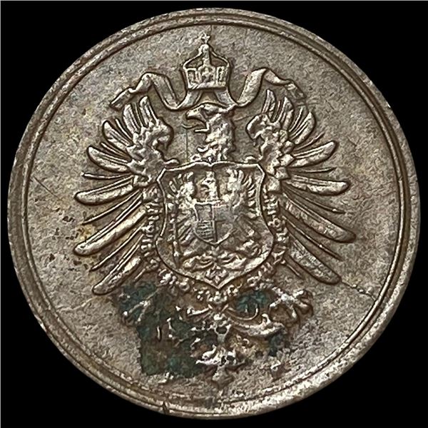 1887-F Germany Copper 1 Pfennig