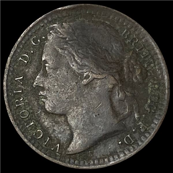 1884 Great Britain Bronze 1/3 Farthing