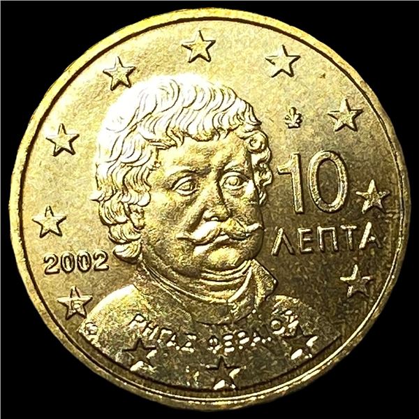 2002 Greek 10 Euro Cent