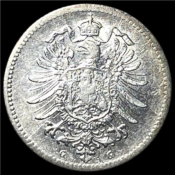 1875G Germany SIlver 20 Pfennig