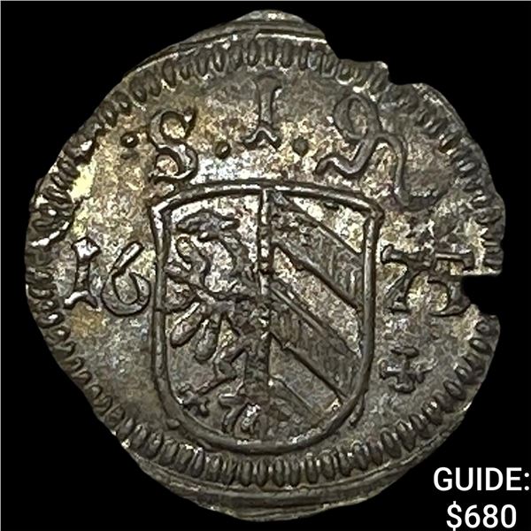 1679 German States Nyrnberg Billon 1 Pfennig