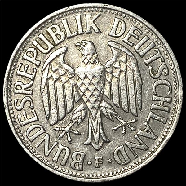 1959-F West Germany Copper Nickel 1 Mark