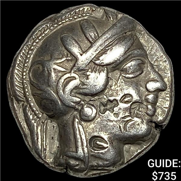 Attica Athens 393-294 AD Silver Tetradrachm NEARLY UNCIRCULATED