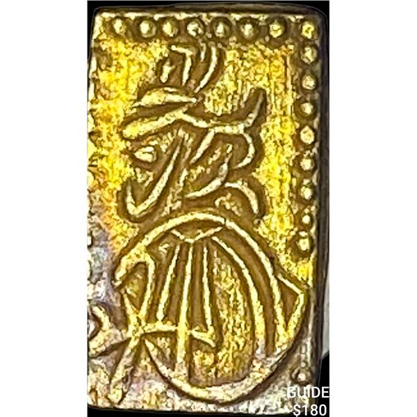 1832-1858 Japan Gold 2 Shu 0.5g AGW 1.14 ASW CLOSELY UNCIRCULATED