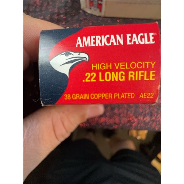 Lot: .22 Long Rifle Ammo American Eagle & Misc.