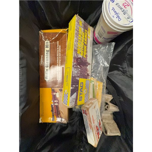 Vintage Rifle Cleaning Kit, Cartridges, and Case Lot