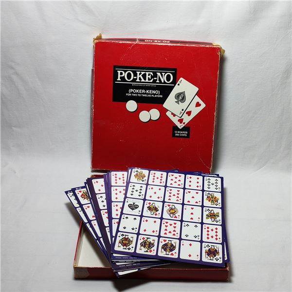 Vintage Po-Ke-No Board Game
