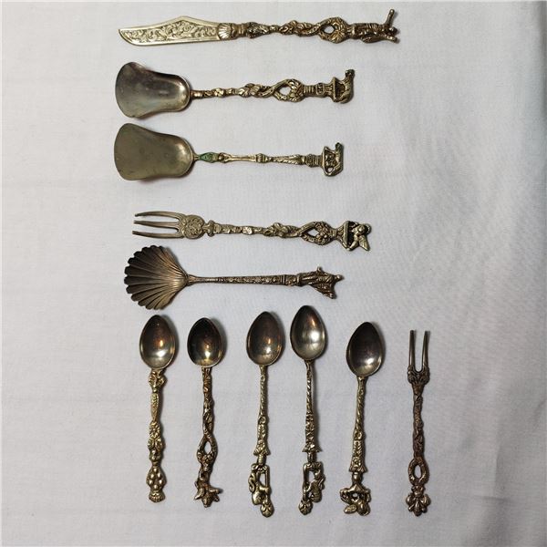 Italy Made Roman Desert Set of 11 Pieces fine cutlery