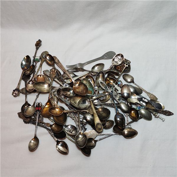 Silver Plate Commemorative Spoons Lot