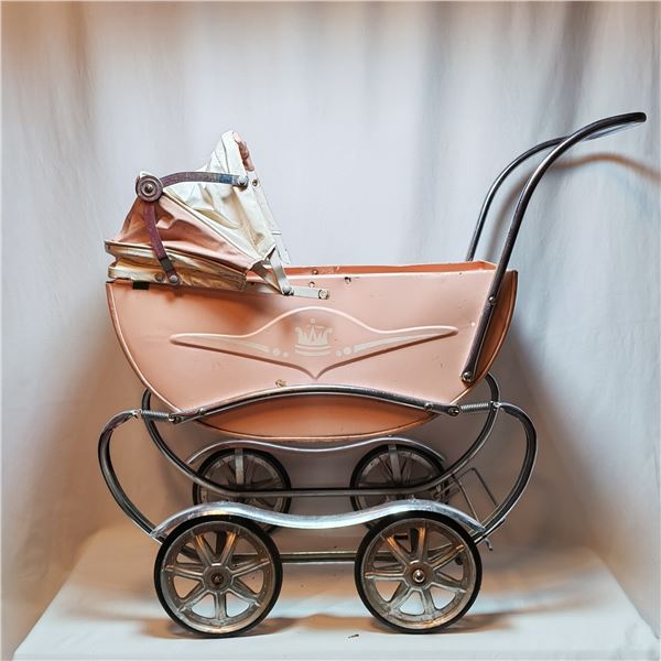 Vintage Thistle Baby Carriage With Suspention