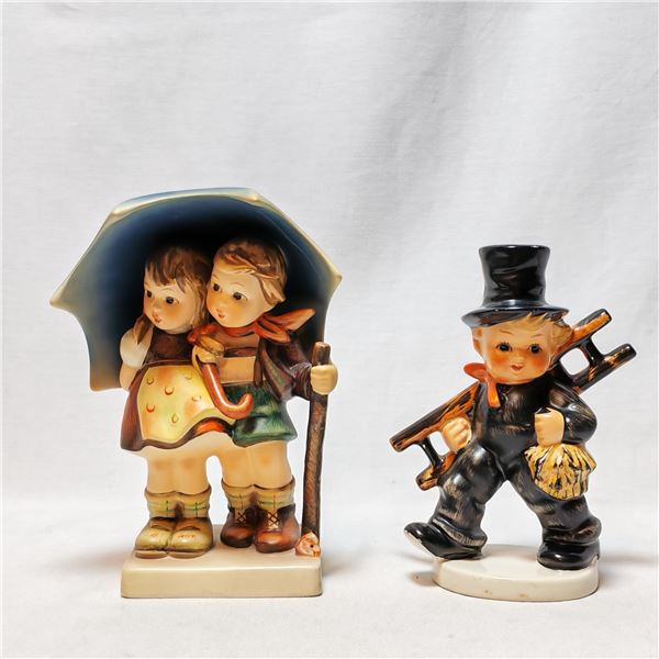 Antique GOEBEL W. GERMANY fine porcelain set of two