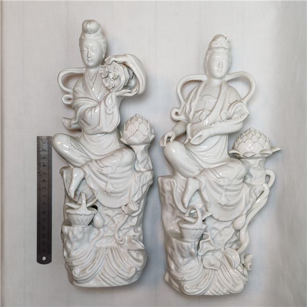 Blanc de Chine Guanyin porcelain figures Japanese Reproductions?