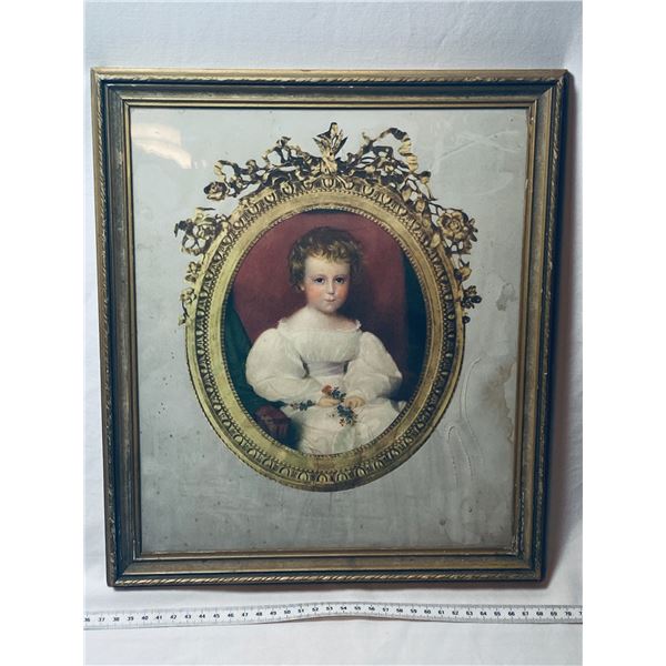 Antique Portrait of Little Victorian Girl