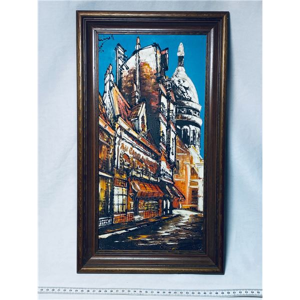 Acrylic in Frame signed By Artist