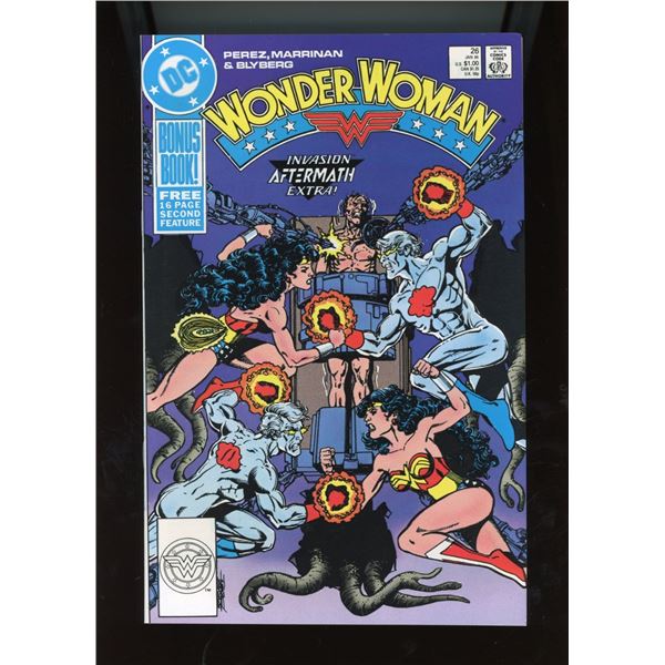 Wonder Woman #26 (DC Comics, 1989) Perez, Marrinan, Blyberg Invasion!