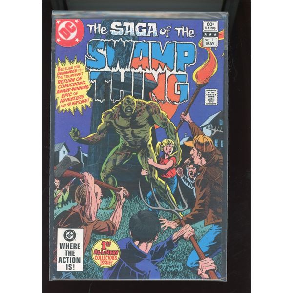 The Saga of the Swamp Thing #1 DC Comics May 1982 All-New Collectors' Issue