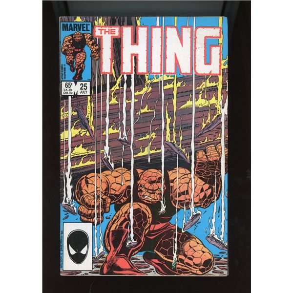 Marvel The Thing #25 Comic Book (July 1985) Young Astronaut Program Ad