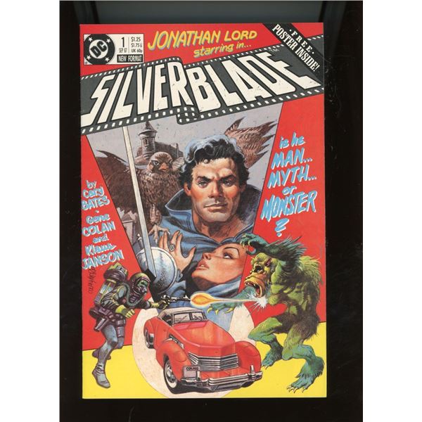 DC Comics Silverblade #1 Jonathan Lord Starring Sep 1987 Poster Inside