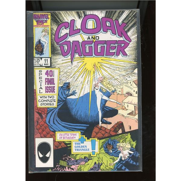Marvel Comics Cloak and Dagger #11 (Mar 1987) Final Issue Giant-Size
