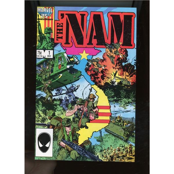 The 'Nam #1 Comic (Dec 1986) & Brach's Gumby Gum Dinger Ad (1986) Lot