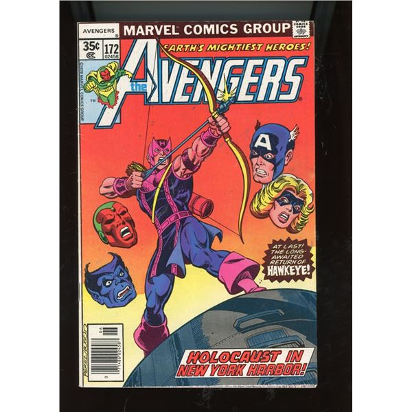 Marvel Comics Group The Avengers #172 Holocaust in New York Harbor! (1978)