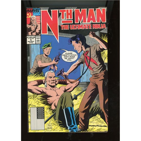 1989 Marvel Comics Nth Man The Ultimate Ninja #5 Mid-Nov