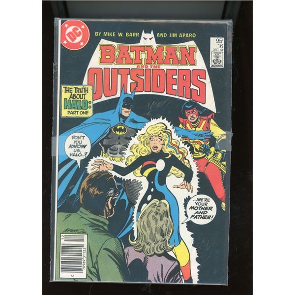Batman and the Outsiders #16 (DC Comics, Dec 1984) The Truth About Halo