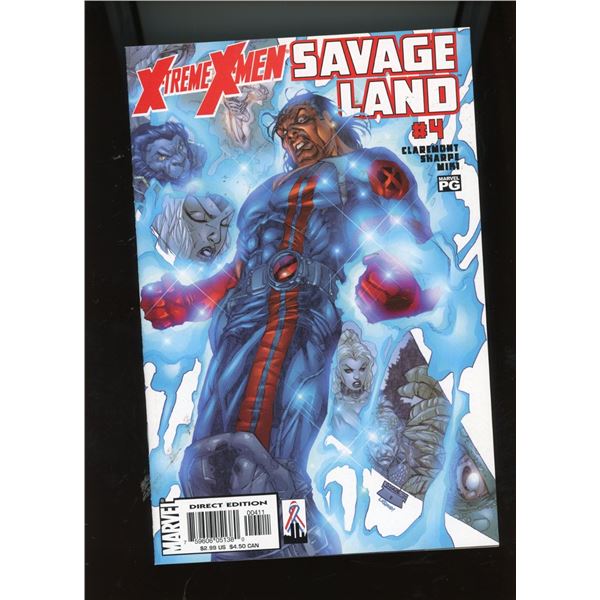 X-Treme X-Men: Savage Land #4 (Feb 2002 Marvel) Claremont Sharpe Direct
