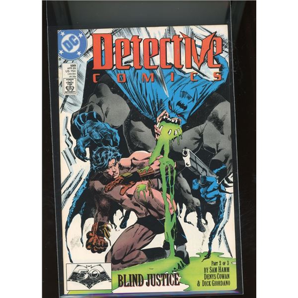 Detective Comics #599 (Apr 1989, DC) Blind Justice Pt 2/3, 1st Henri Ducard