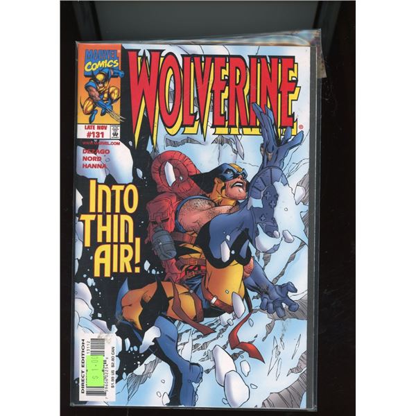 Wolverine #131 Marvel Comics (Nov 1998) - "Into Thin Air!"