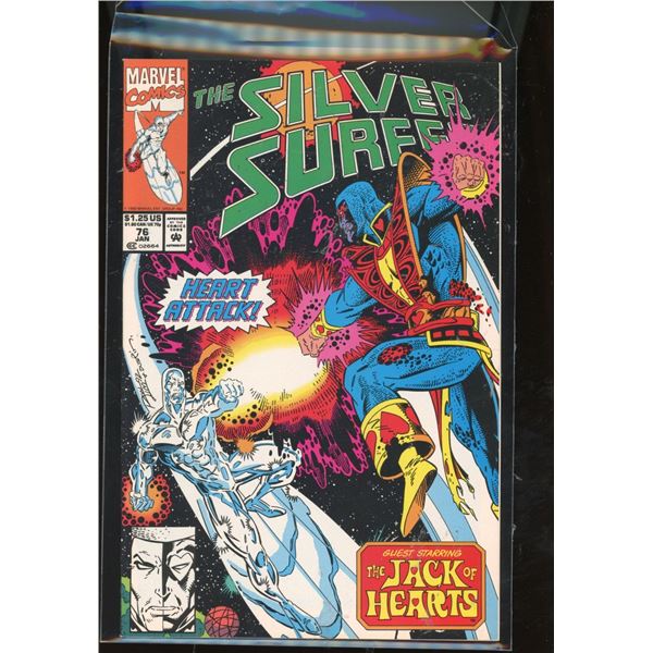 Marvel Comics The Silver Surfer #76 (Jan 1992) - Heart Attack!