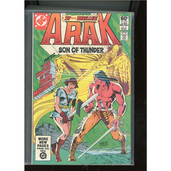 Arak Son of Thunder #3 (Nov 1981, DC) Sword of the Iron Maiden