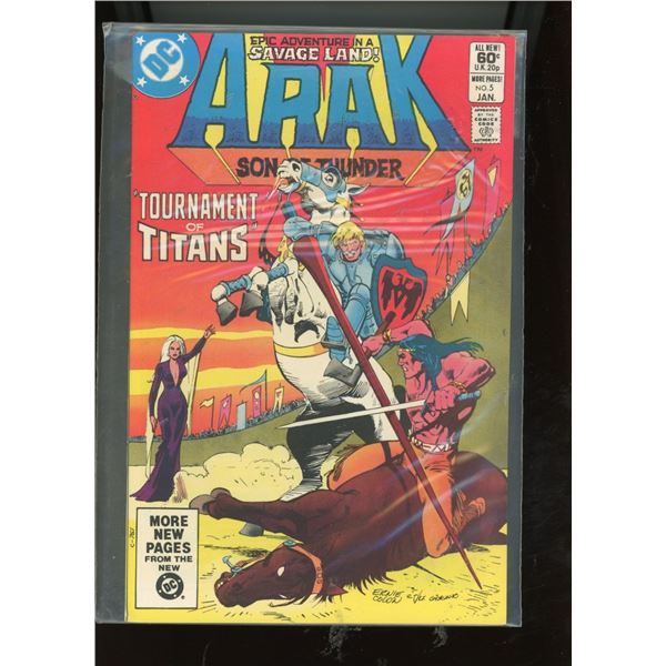 Arak Son of Thunder #5 (Jan 1982, DC Comics) Tournament of Titans
