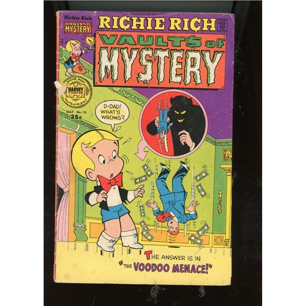 Richie Rich Vaults of Mystery #10 May 1976 Harvey Comics Voodoo Menace